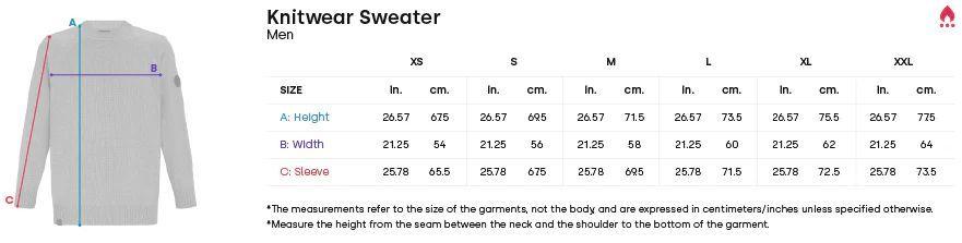 Hoseg Men's Knitwear Sweater (M) - Glacier