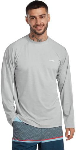 Hoseg Men's Polo Long Sleeve UV Shield (L) - Moonstone