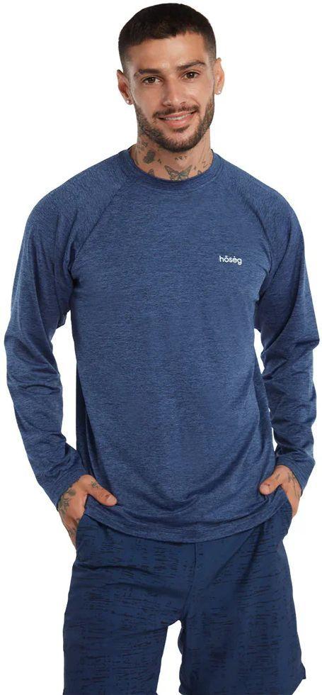 Hoseg Men's Polo Long Sleeve UV Shield (M) - Pacifico