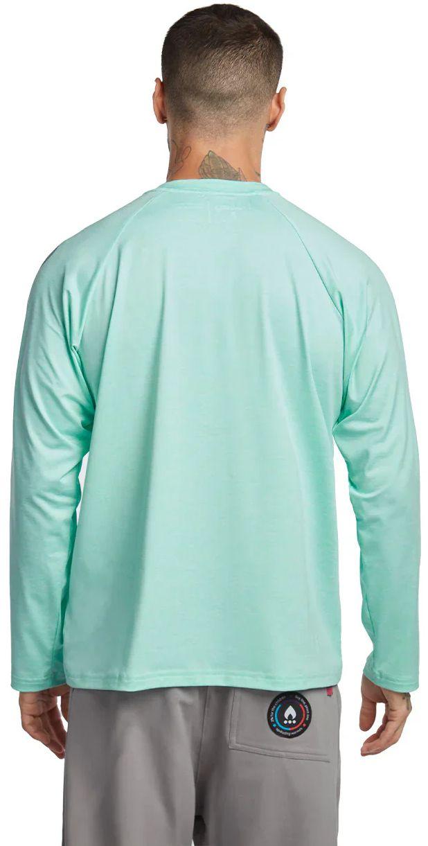 Hoseg Men's Polo Long Sleeve UV Shield (XL) - Caribe