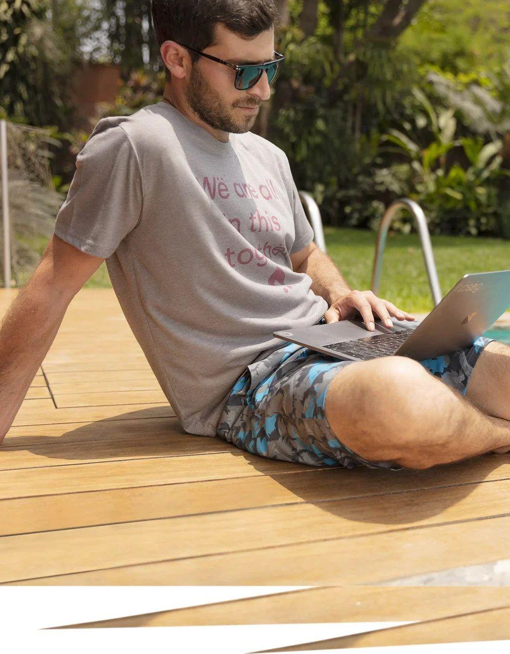 Hoseg Men's Wetshort (Size 30) - Jungle Camo