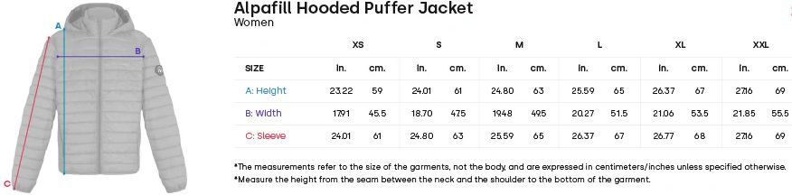 Hoseg Women's Alpafill 60 Hooded Puffer Jacket (M) - Phantom