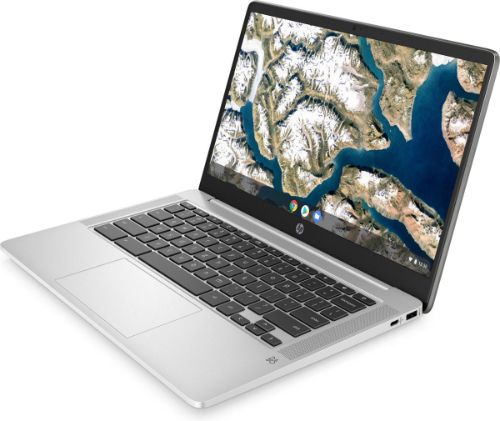 HP 14a-na0031wm Chromebook 14" - Silver - Intel Pentium Silver N5000 1.1GHz - 4GB RAM - 64GB