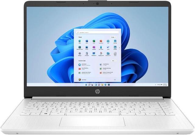 HP 14-dq0052dx Laptop 14" Intel Celeron N4120 1.1GHz in Snowflake White
