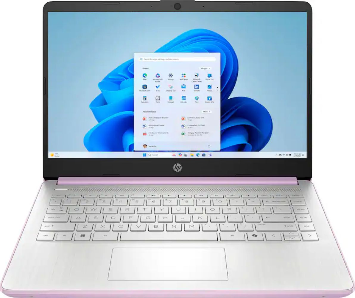 HP 14-dq6014dx Laptop 14" - Honey Lavender - Intel Processor N150 0.8GHz - 4GB RAM - 128GB