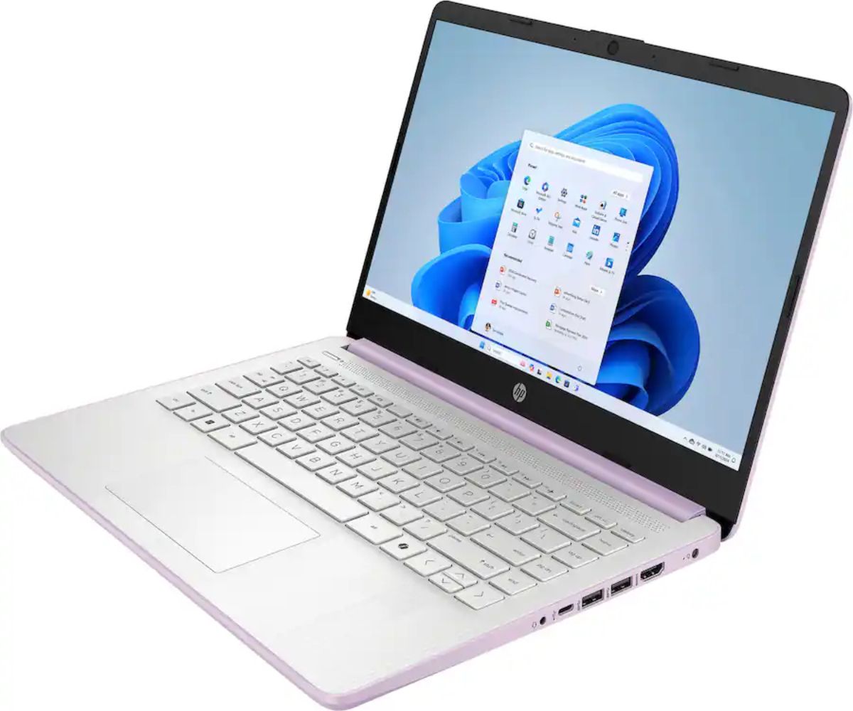 HP 14-dq6014dx Laptop 14" - Honey Lavender - Intel Processor N150 0.8GHz - 4GB RAM - 128GB