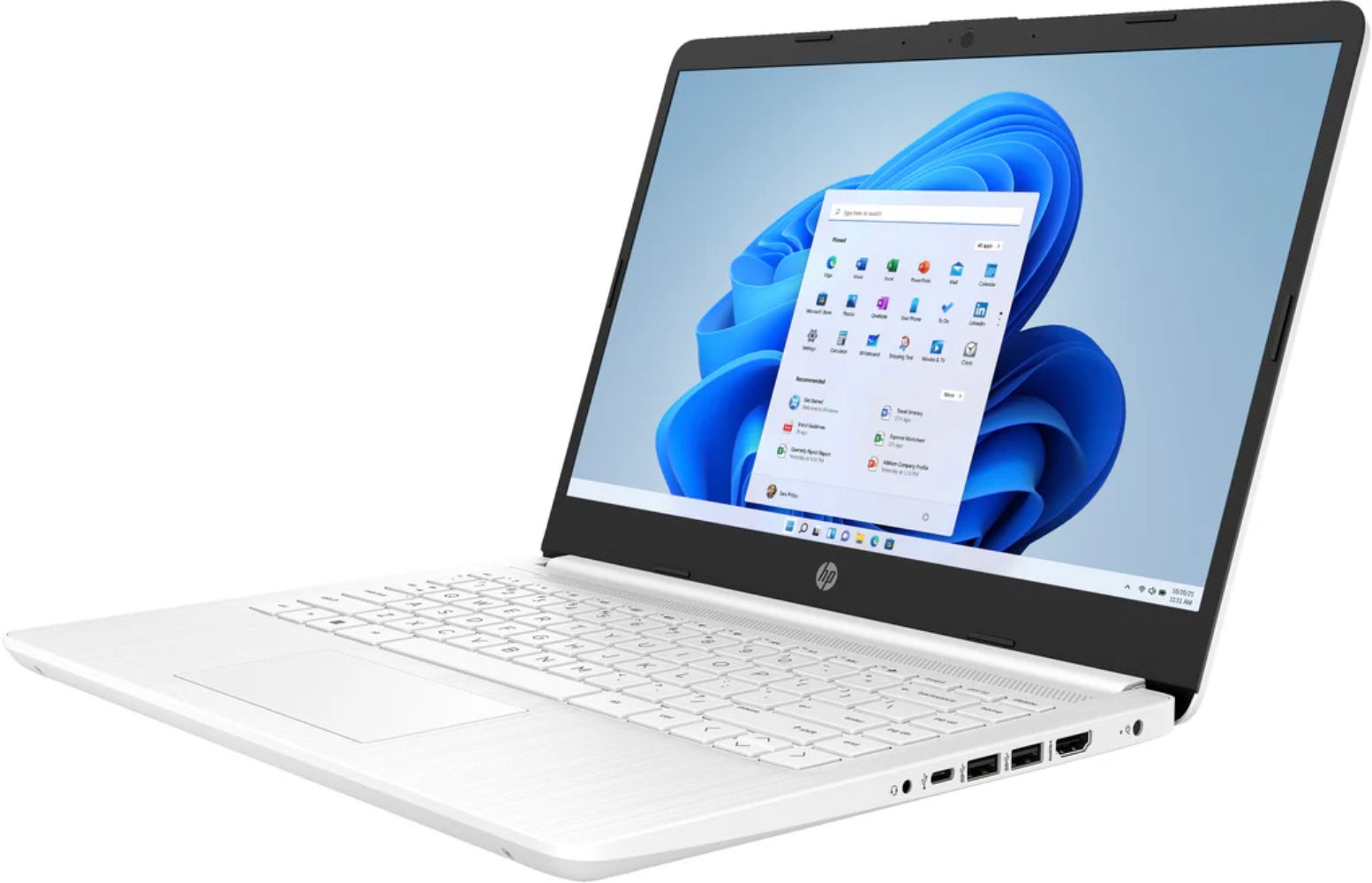 HP 14-dq6102ds Laptop 14" - Snow White - Intel Processor N150 0.8GHz - 4GB RAM - 128GB