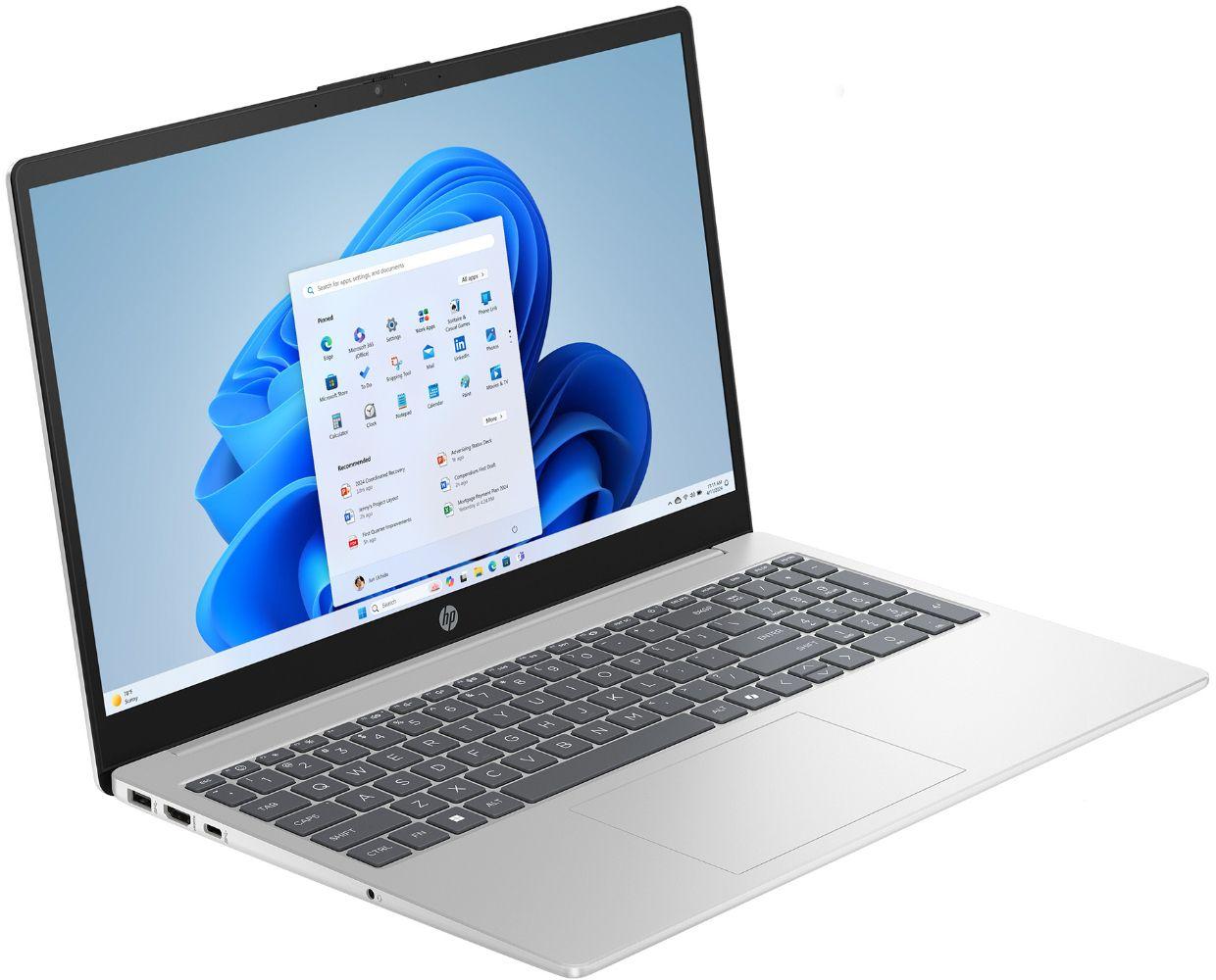 HP 15-fc0049wm Laptop 15.6" - Natural Silver - AMD Ryzen 7 7730U 2.0GHz - 16GB RAM - 512GB