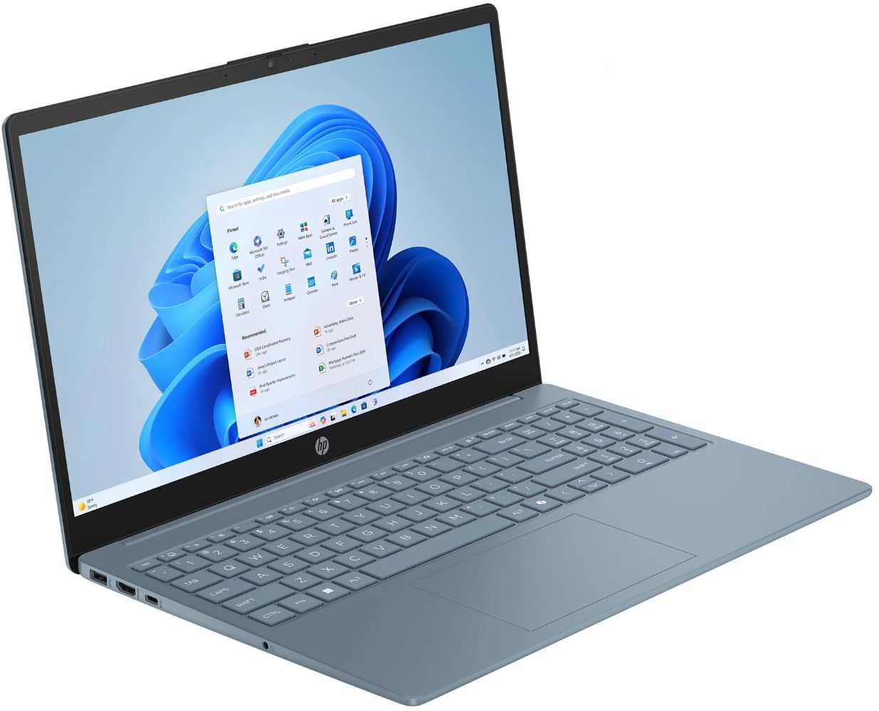 HP 15-fd0082wm Laptop 15.6" - Moonlight Blue - Intel Processor N200 1.0GHz - 4GB RAM - 128GB