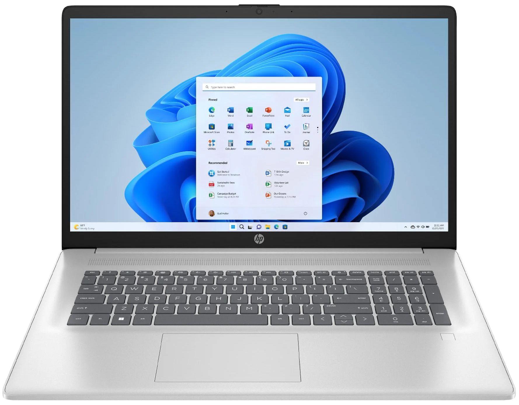 HP 17-cn3034wm Laptop 17.3" - Intel Core i3-N305 1.0GHz - 256GB - Natural Silver - 8GB RAM - 17.3 Inch - Excellent