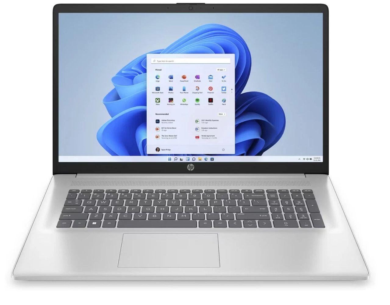 HP 17-cn4003ca Laptop 17.3" - Natural Silver - Intel Core 5 120U 1.4GHz - 16GB RAM - 512GB