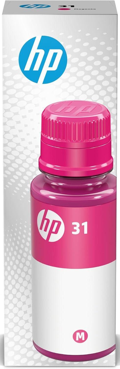 HP  1VU27AN 31 Magenta Ink Bottle 70ml - Magenta - Brand New