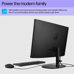 HP 22-dg0007c AIO Desktop 21.45" - Intel Core i3-N300 1.8GHz - 256GB - Black - 8GB RAM - 21.45 Inch