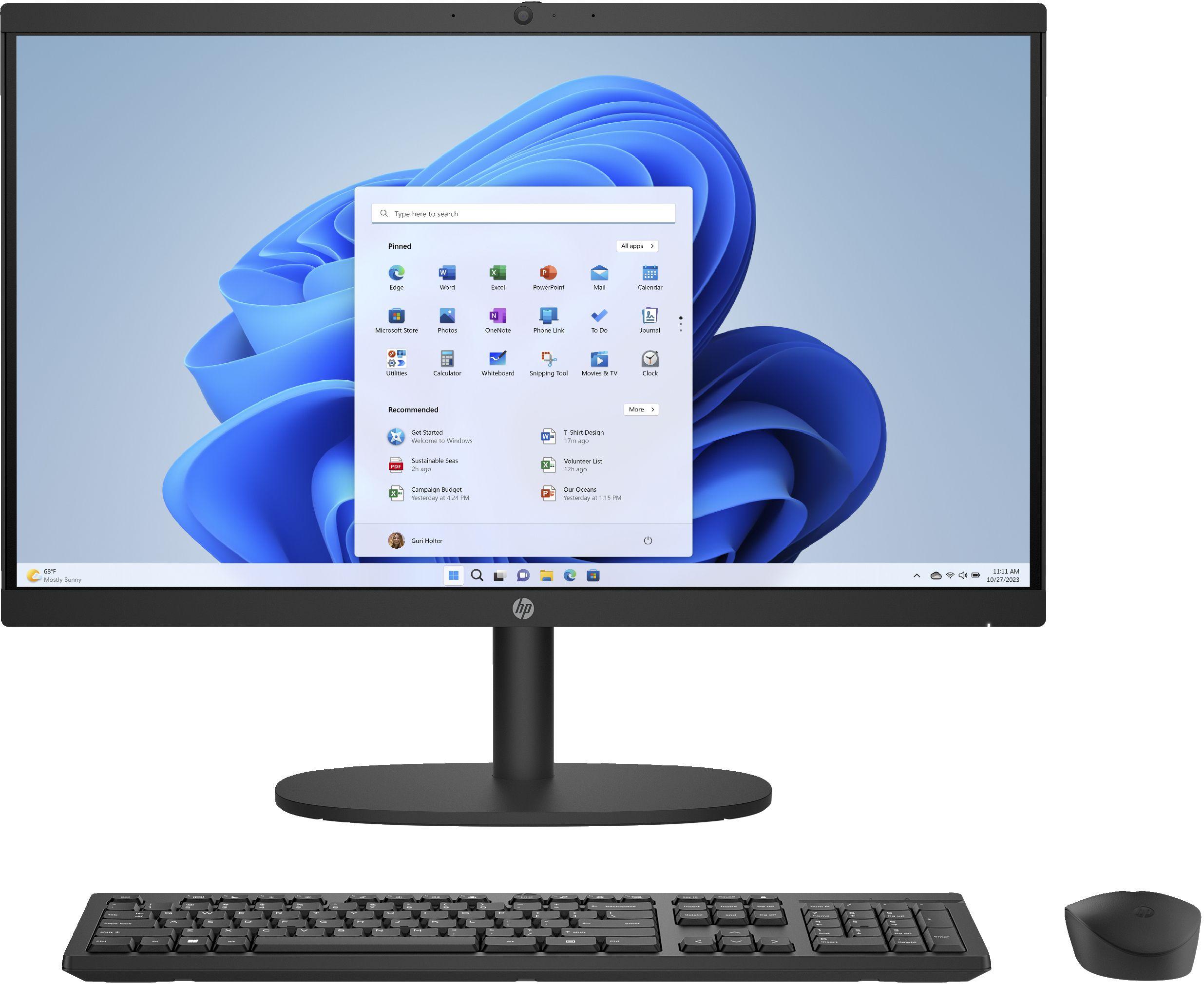 HP  22-dg0013w All-in-One Desktop 21.45" - Intel Pentium Silver J5040 2.0GHz - 128GB - Black - 8GB RAM - 21.45 Inch - Excellent