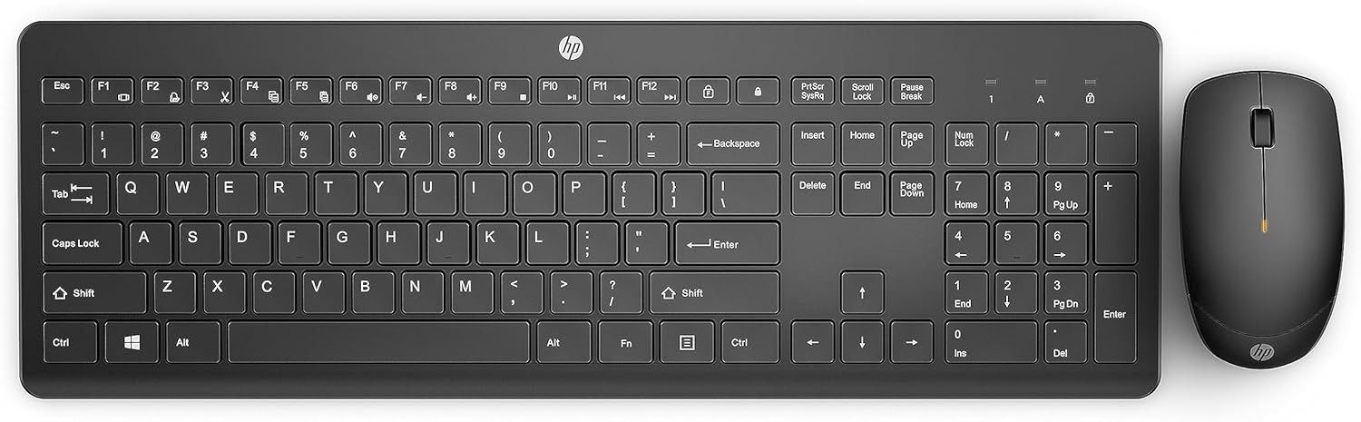 HP HP 230 Wireless Mouse and Keyboard Combo (18H24AA) - Black