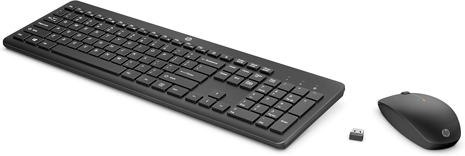 HP HP 230 Wireless Mouse and Keyboard Combo (18H24AA) - Black
