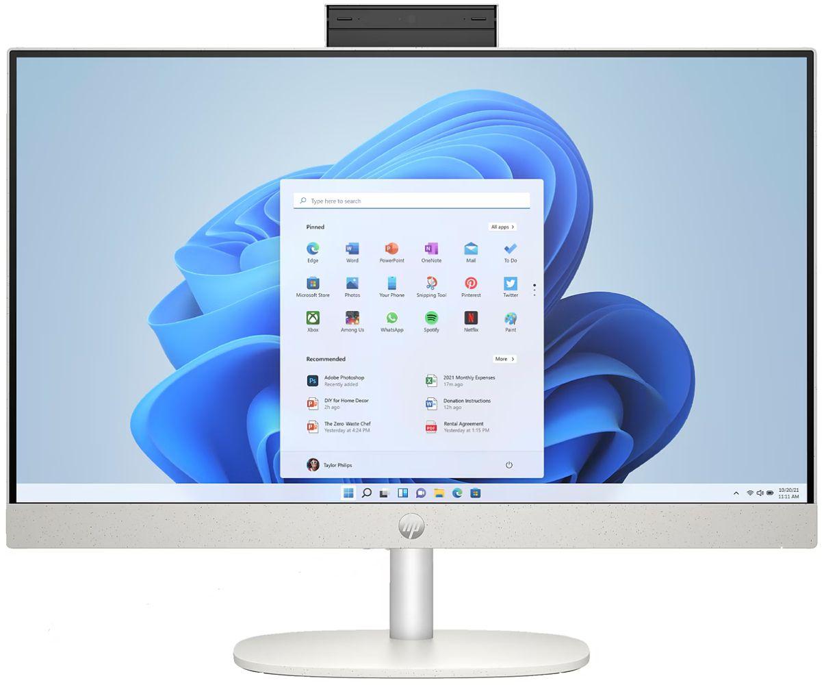 HP 24-cr0026 AIO Desktop PC 23.8" - Intel Core i3-N300 1.8GHz - 256GB - Shell White - 8GB RAM - 23.8 Inch