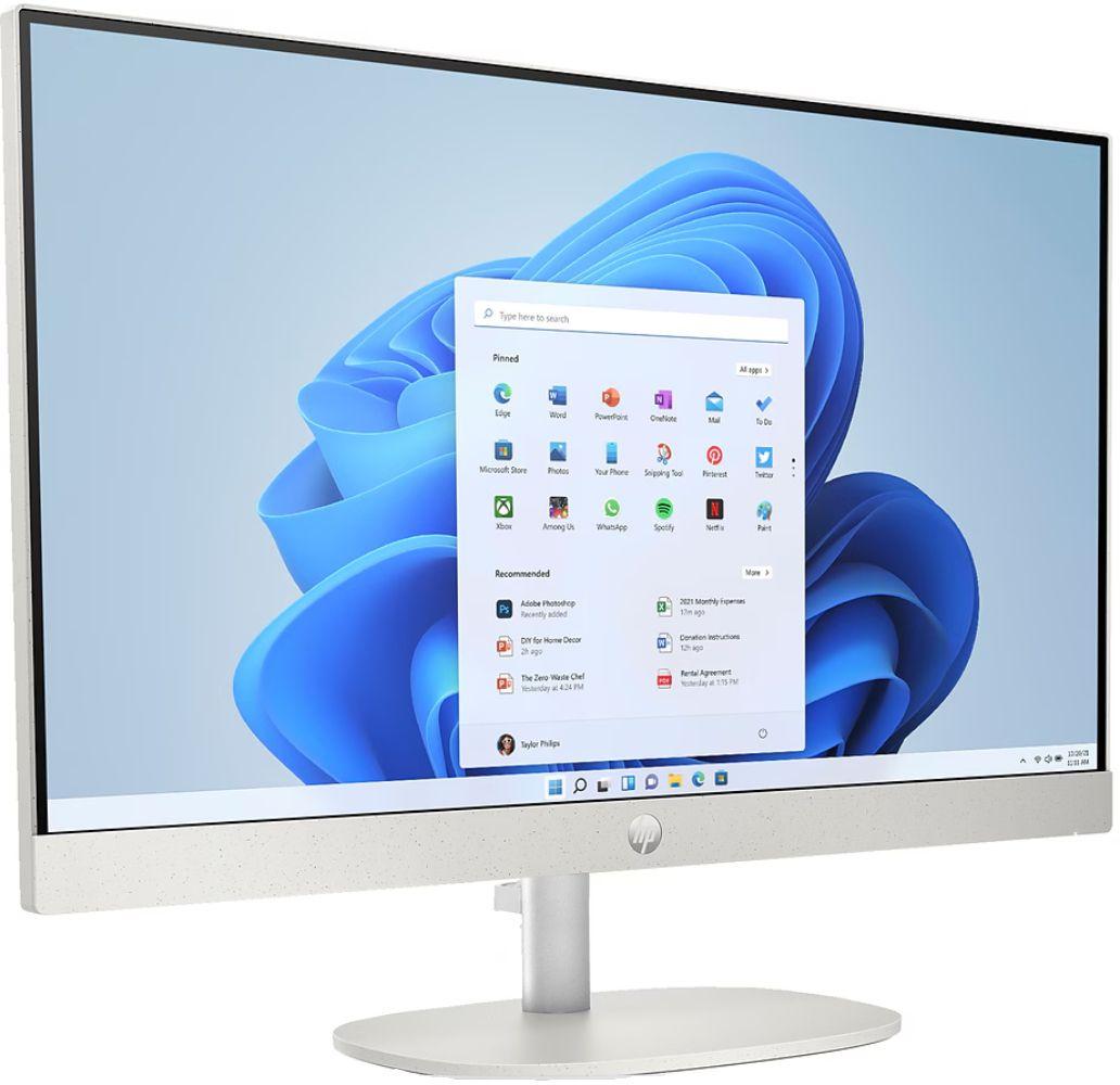 HP 24-cr0026 AIO Desktop PC 23.8" - Intel Core i3-N300 1.8GHz - 256GB - Shell White - 8GB RAM - 23.8 Inch