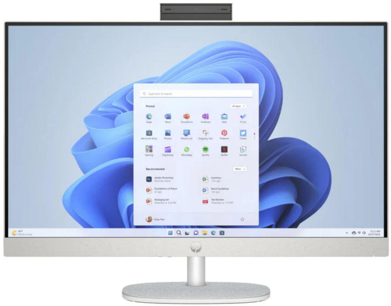 HP 27-cr0006 AIO Desktop PC 27" - Intel Core i5-1335U 3.4GHz - 256GB - Shell White - 8GB RAM - 27 Inch