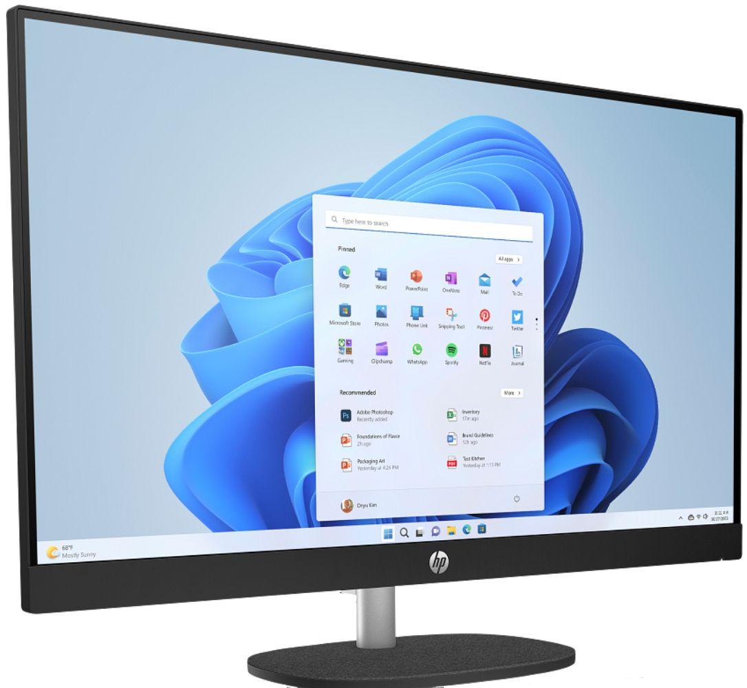 HP 27-cr0015m AIO Desktop PC 27" - AMD Ryzen 3 7320U 2.4GHz - 256GB - Jet Black - 8GB RAM - 27 Inch