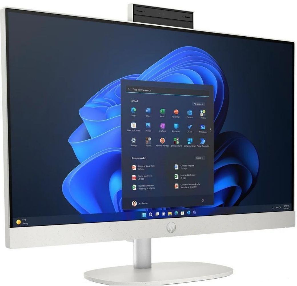 HP 27-cr1000i AIO Desktop PC 27" - Intel Core Ultra 5 125U 1.3GHz - 512GB - Shell White - 8GB RAM - 27 Inch