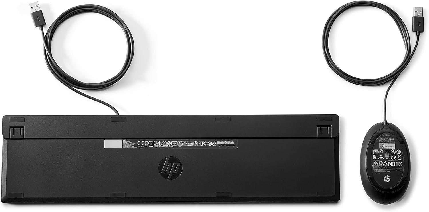 HP HP 320MK Wired Desktop Mouse and Keyboard Combo - Black