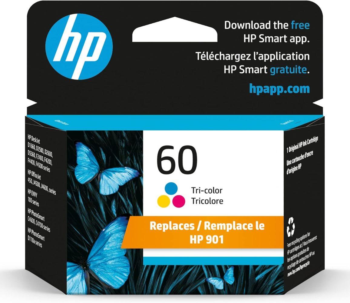 HP  60 Tri-color Original Ink Cartridge - TriColor - Brand New