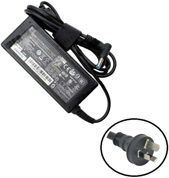 HP  65W AC Adapter Charger (Blue Tip) - Black - Excellent
