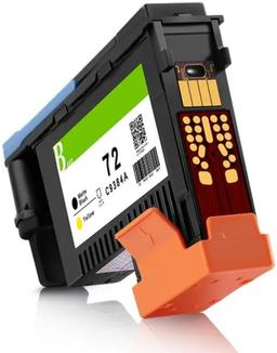 HP 72 Printhead 130mL - Matte Black | Yellow (C9384A)