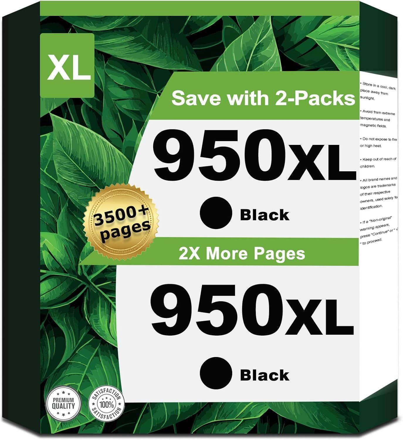 HP  950XL High Yield Original Ink Cartridge (2Pack) - Black - Brand New