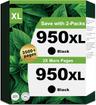 HP 950XL High Yield Original Ink Cartridge (2Pack) - Black