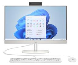 HP All-in-One 24-cr0036 Desktop PC 24" - AMD Ryzen 5 7520U 2.8GHz - 256GB - White - 8GB RAM - 23.8 Inch