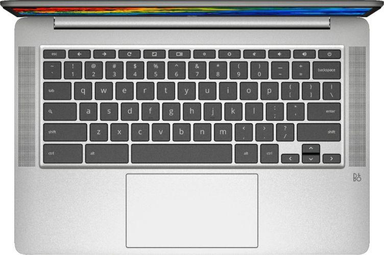 HP Chromebook 14a-na0010nr Laptop 14" - Mineral Silver - Intel Celeron N4000 1.1GHz - 4GB RAM - 32GB