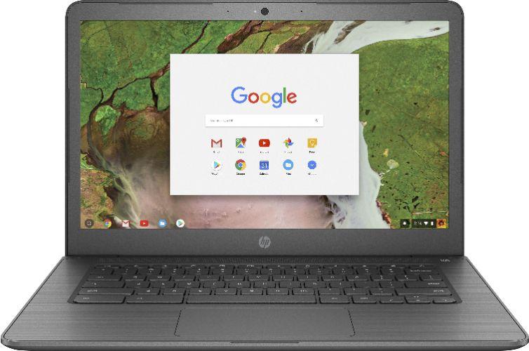 HP  Chromebook 14-ca061dx Laptop 14" - Intel Celeron N3350 1.1GHz - 32GB - Gray - 4GB RAM - 14 Inch - Acceptable