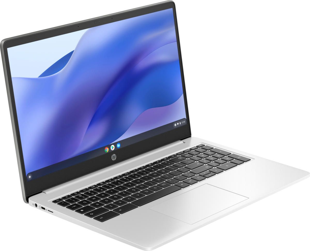HP Chromebook 15a-na0058 Laptop 15.6" - Mineral Silver - Intel Pentium Silver N6000 1.10GHz - 8GB RAM - 64GB