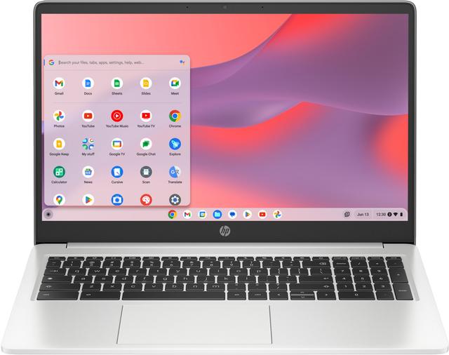 HP Chromebook 15a-na0058wm Laptop 15.6" Intel Pentium Silver N6000 1.1GHz in Mineral Silver in Acceptable condition
