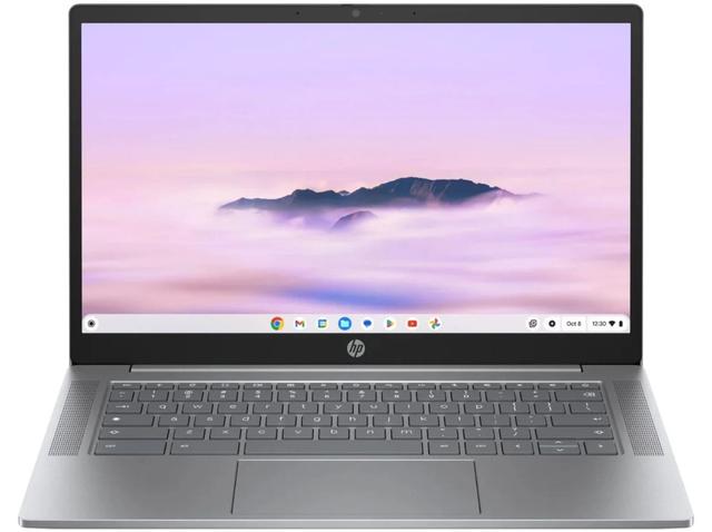 HP Chromebook Plus 14a-nf0035cl Laptop 14" Intel Core i3-N305 1.8GHz in Meteor Silver in Excellent condition