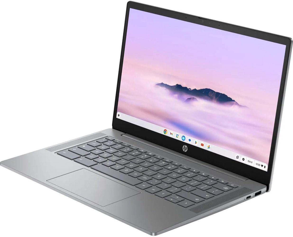 HP Chromebook Plus 14a-nf0035cl Laptop 14" - Meteor Silver - Intel Core i3-N305 1.8GHz - 8GB RAM - 256GB
