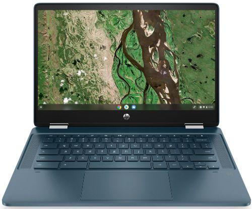 HP Chromebook x360 14a-ca0130wm 14" Intel Celeron N4120 1.10GHz in Forest Teal in Excellent condition