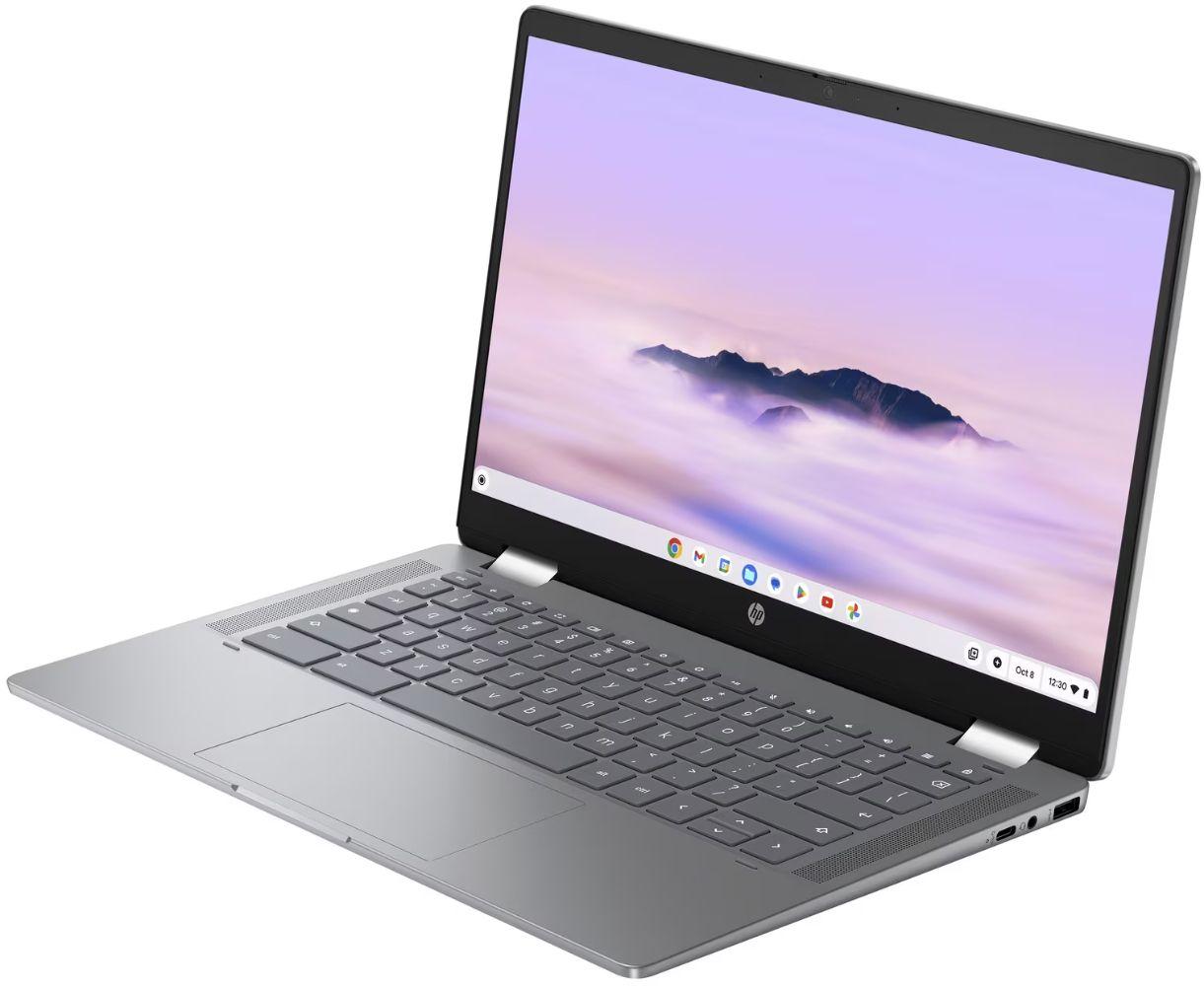 HP Chromebook x360 14b-cd0030ca 2-in-1 Laptop 14" - Mineral Silver - Intel Core i3-N305 1.8GHz - 8GB RAM - 256GB