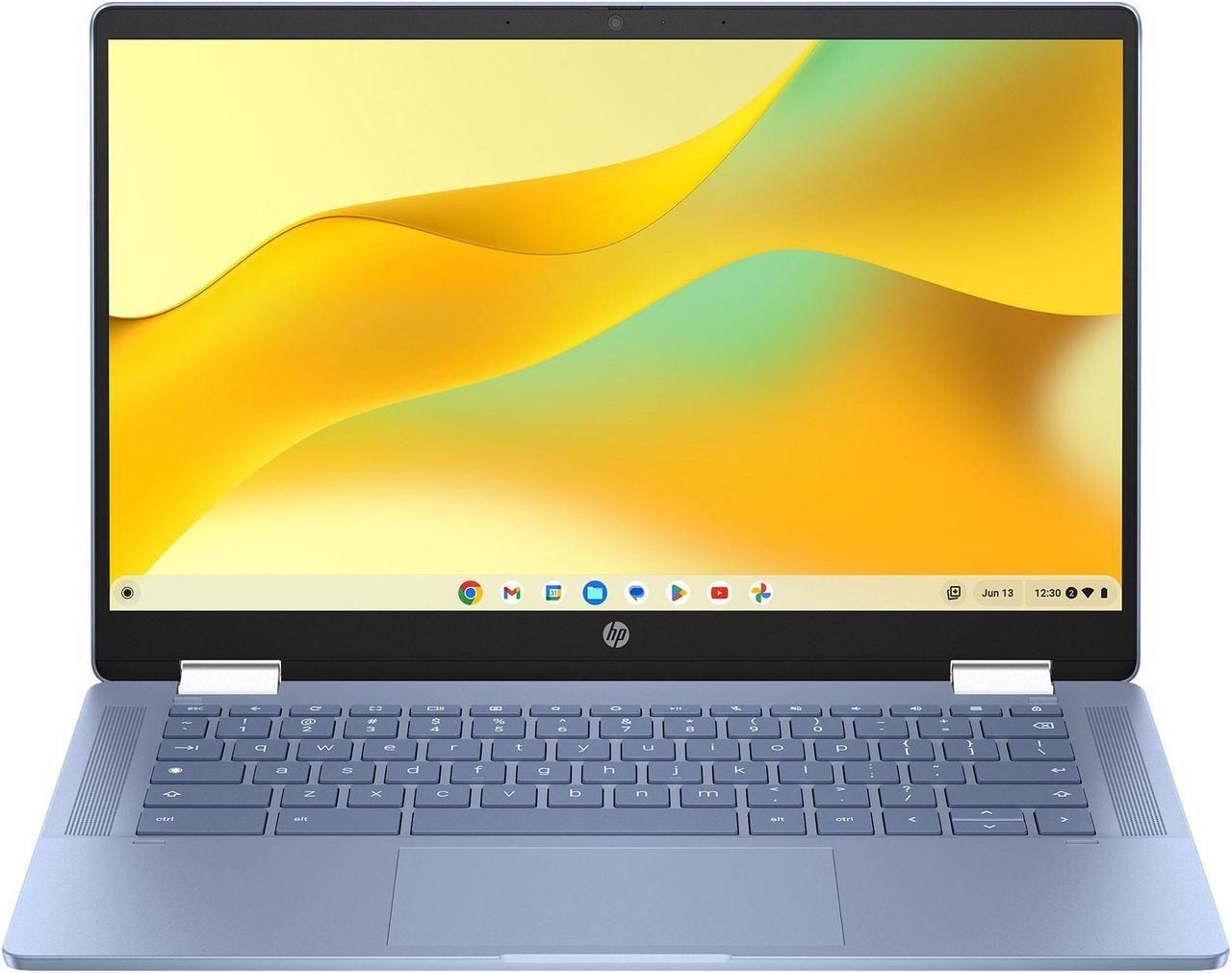 HP Chromebook x360 14b-cd0046tg Laptop 14" - Intel N200 3.2GHz - 128GB - Blue - 4GB RAM - 14 Inch - Excellent