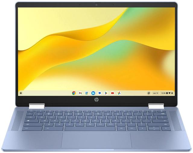 HP Chromebook x360 14b-cd0130wm Laptop 14" Intel N100 1.0GHz in Sky Blue in Acceptable condition