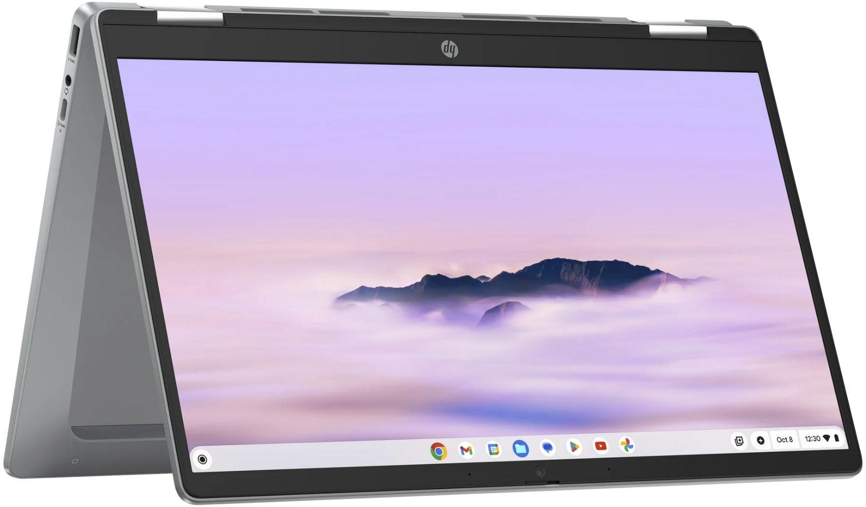 HP Chromebook x360 14b-cd0135cl Laptop 14" - Meteor Silver - Intel Core i3-N305 1.8GHz - 8GB RAM - 256GB