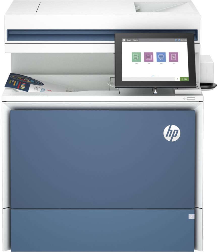 HP Color LaserJet Enterprise MFP 5800f Printer - White