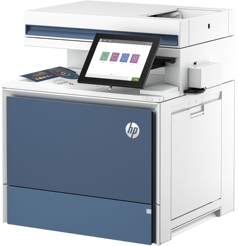 HP Color LaserJet Enterprise MFP 5800f Printer - White