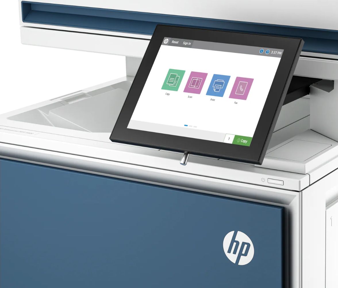 HP Color LaserJet Enterprise MFP 5800f Printer - White