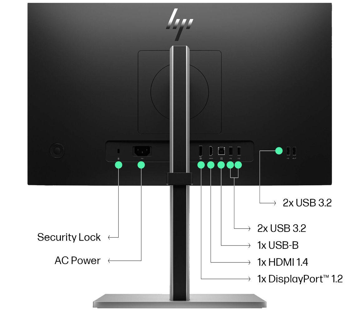 HP E22 G5 FHD Monitor 21.5" - Black - 21.5 Inch