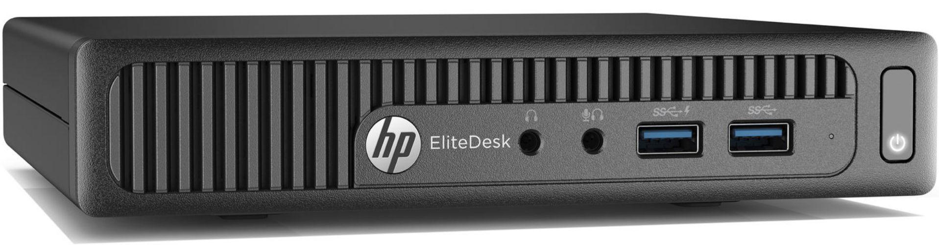 HP  EliteDesk 705 G3 Desktop Mini PC - AMD PRO A6-8570E 3.0GHz - 256GB - Black - 8GB RAM - Excellent