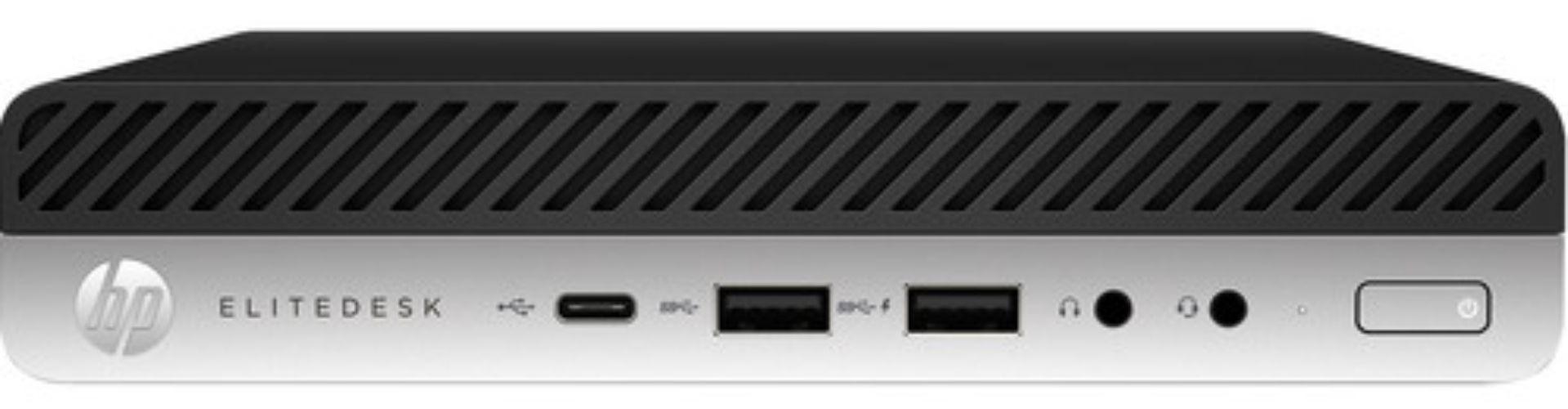 HP  EliteDesk 800 G4 Desktop Mini Business PC - Intel Core i5-8500T 2.1GHz - 2TB - Black - 32GB RAM - Excellent