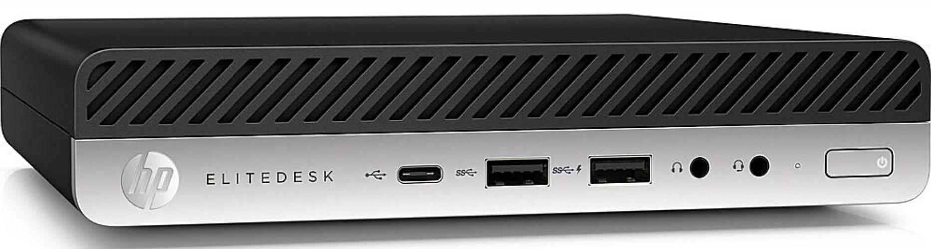 HP EliteDesk 800 G4 Desktop Mini Micro PC - Intel Core i5-8500T 2.1GHz - 256GB - Black - 8GB RAM